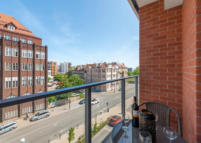 Apartment Centrum - 4-osobowy Z Balkonem Danzig